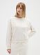White cotton blend sweatshirt regular fit_1