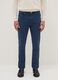 Blue cotton stretch skinny fit trousers_1