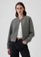 Bomber jacket in mélange wool blend_0