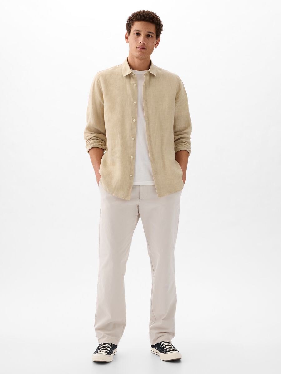 Regular-fit shirt in linen_1