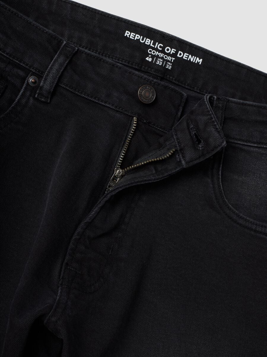 Black stretch cotton comfort-fit jeans_6