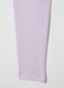 Girls' Purple Stretch Cotton Leggings_3