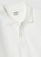 White pure cotton piqu&eacute; polo shirt with classic collar, regular fit_2