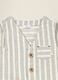 Beige pure cotton striped waistcoat_2
