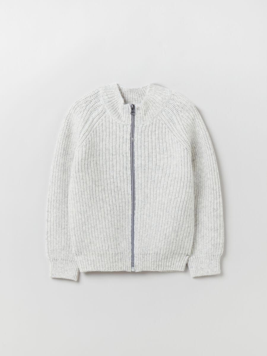Cardigan full-zip a coste_0
