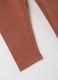 Girls' Stretch Cotton Brown Slim Fit Leggings_3