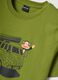 Green Paul Frank print T-shirt in pure cotton, regular fit_1