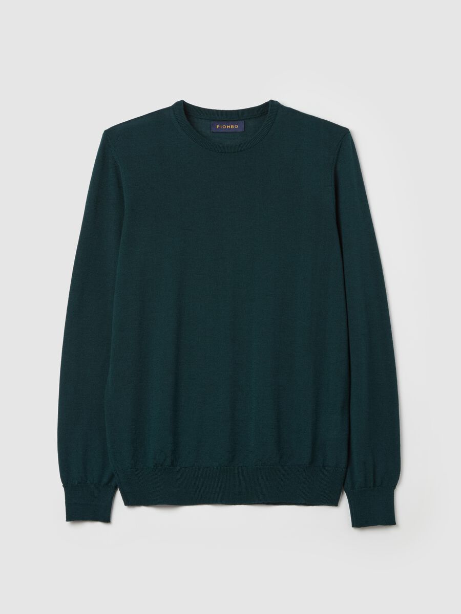 Merino wool pullover with round neck_4