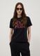 Black pure cotton regular fit T-shirt with print_2