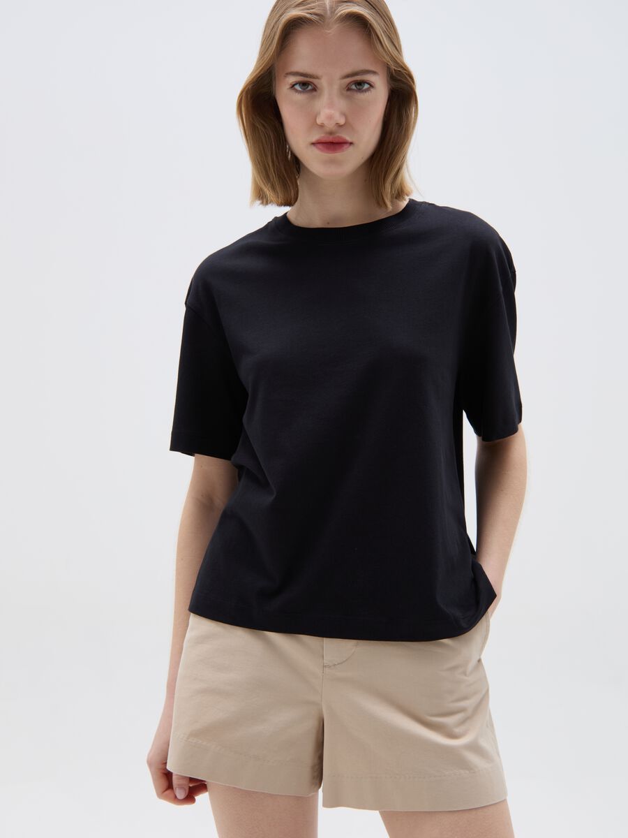 Boxy-fit T-shirt in organic cotton_1