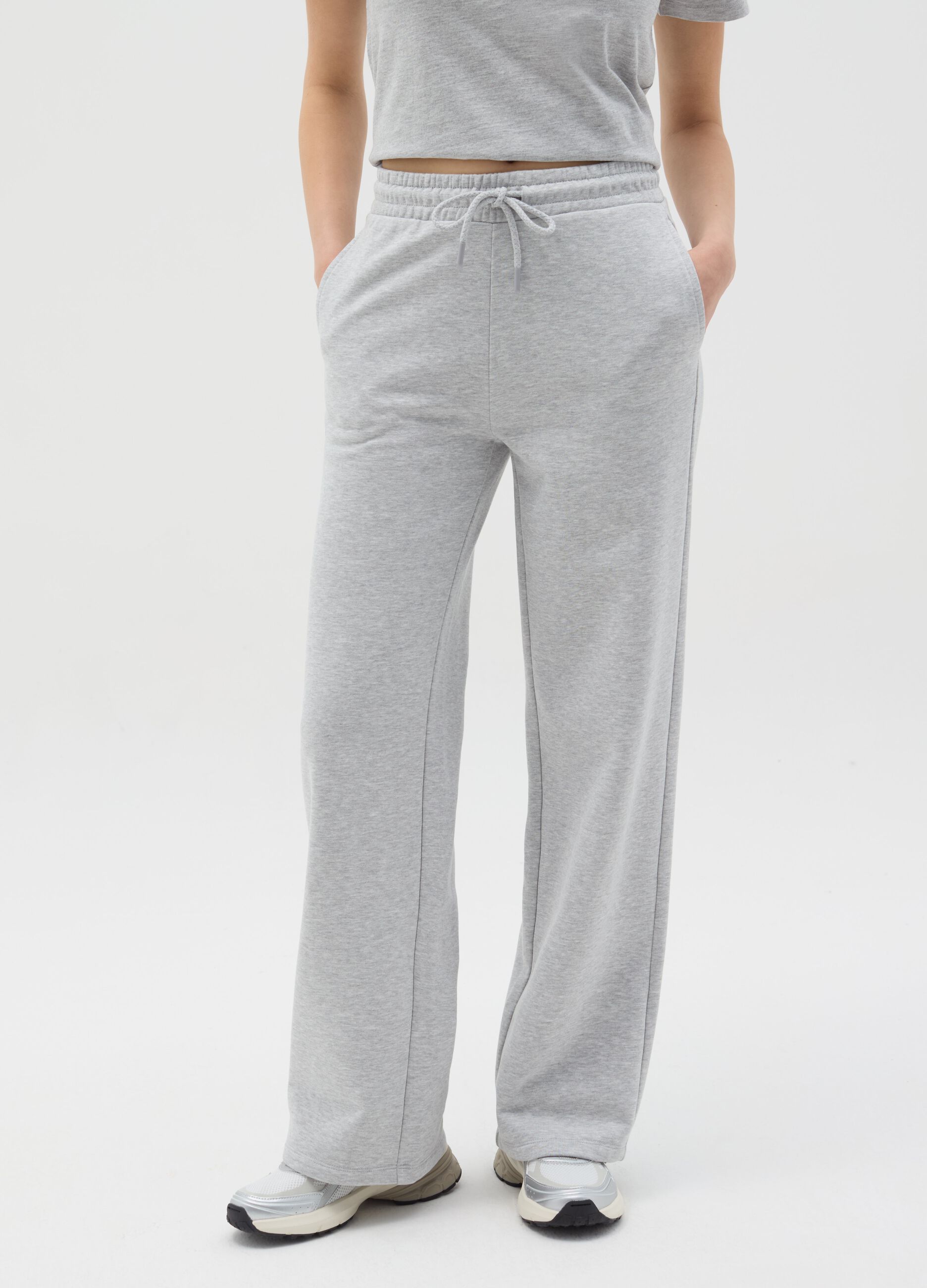 Essential straight-fit joggers with drawstring
