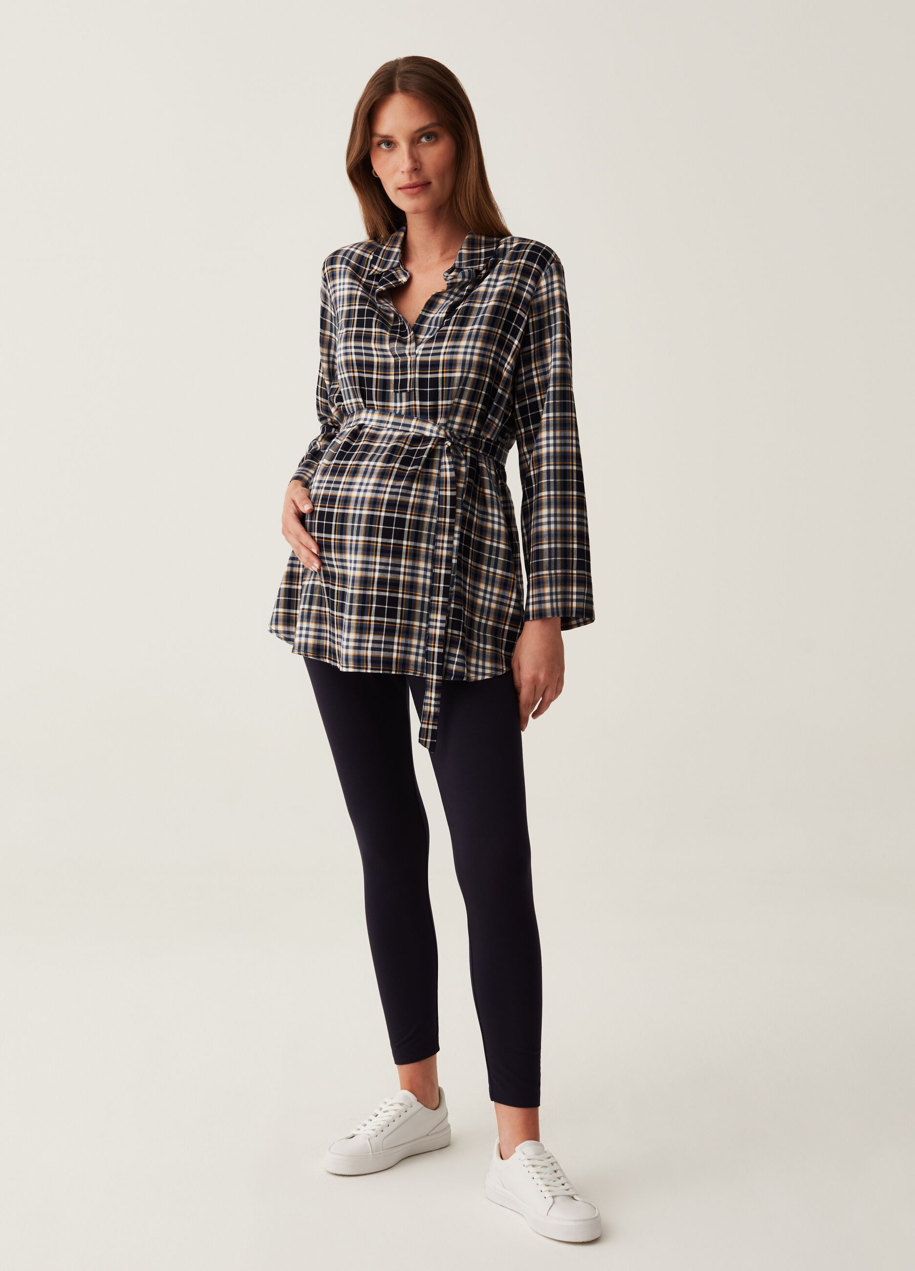 Leggings premaman in viscosa stretch