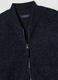 Blue wool-blend sweatshirt with ribbed collar_1