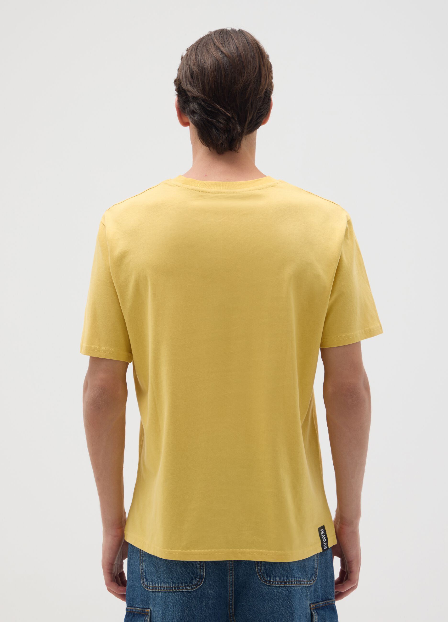 Yellow Pure Cotton T-shirt Relaxed Fit