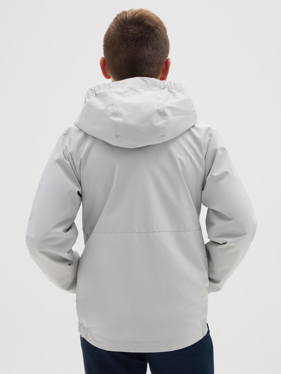 Giacca da ragazzo in grigio regular fit antivento_2