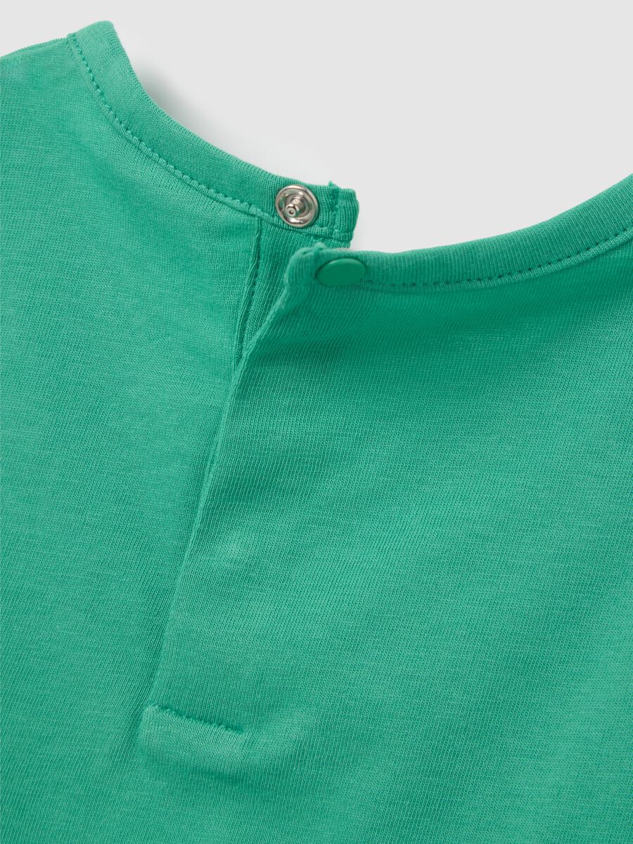 Safari Green Cotton Tank Top for Baby_3