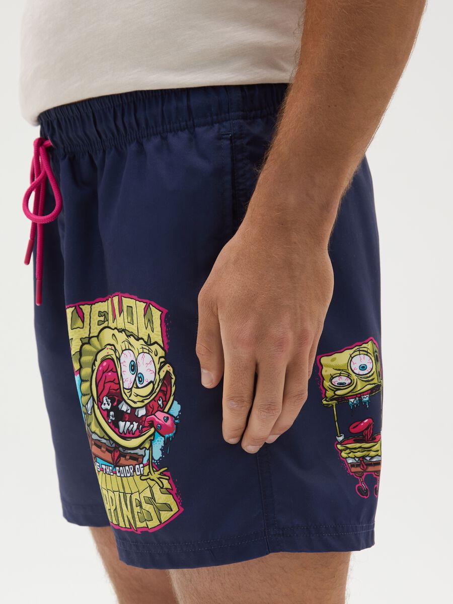 Blue Children's Swimwear with SpongeBob_2