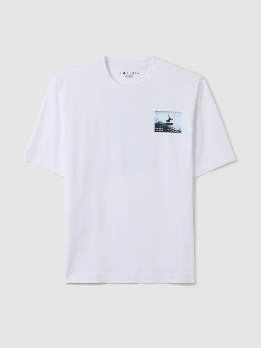 White pure cotton boxy fit T-shirt_4