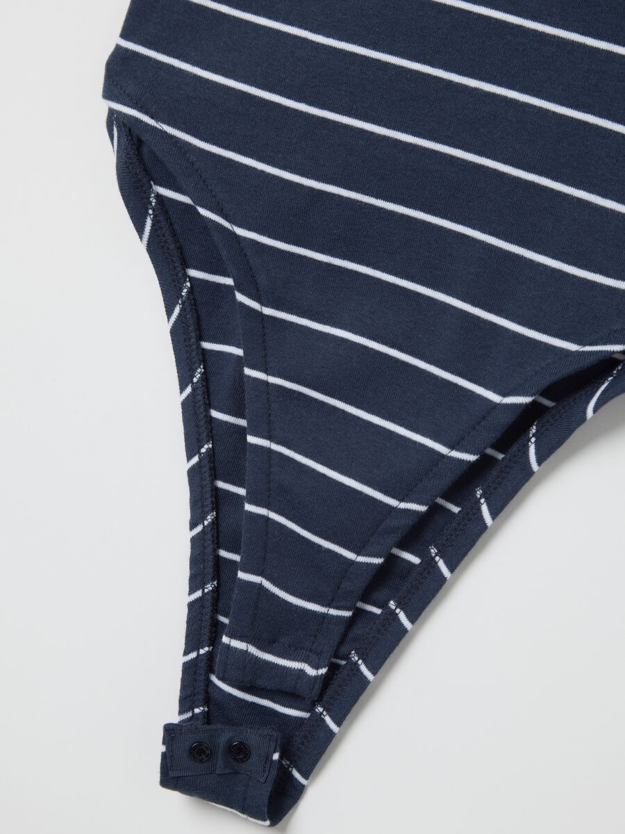 Blue short-sleeved bodysuit_5