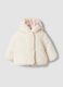 White hooded padded jacket, regular fit_0