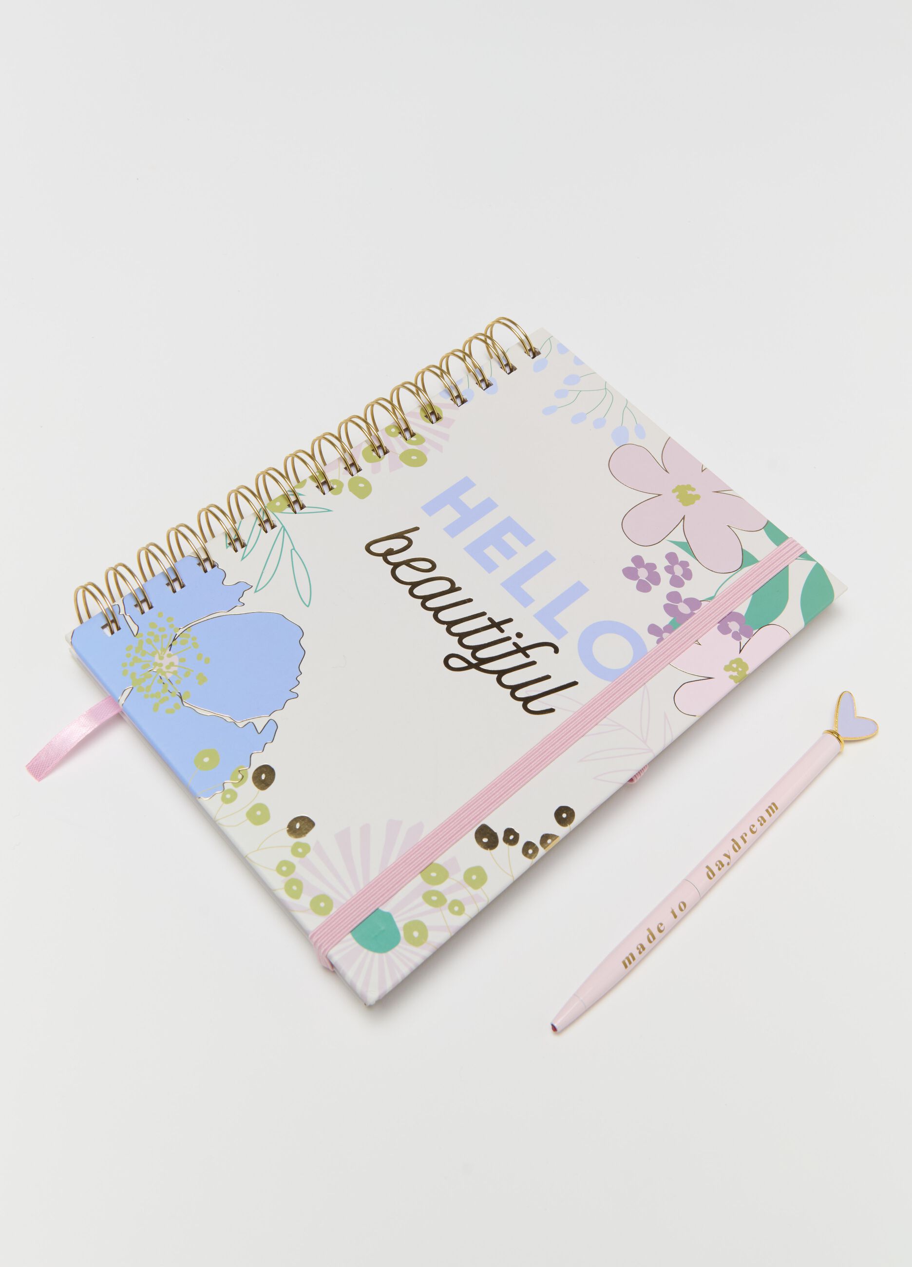 Spiral notepad with pen