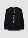 Black cotton-blend sweatshirt with PlayStation print_1