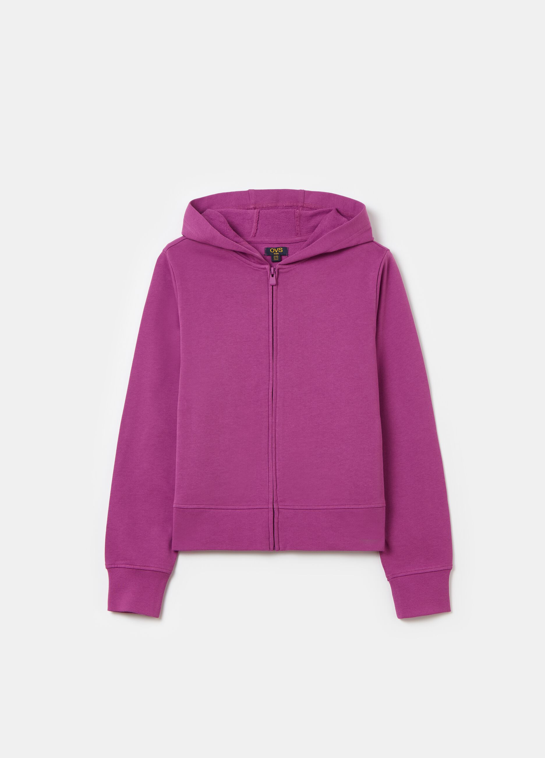 Full-zip in French Terry con cappuccio