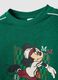 Regular fit green pure cotton kids' sweatshirt with Mickey Mouse print_2
