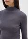 Grey turtleneck fitted sweater_3