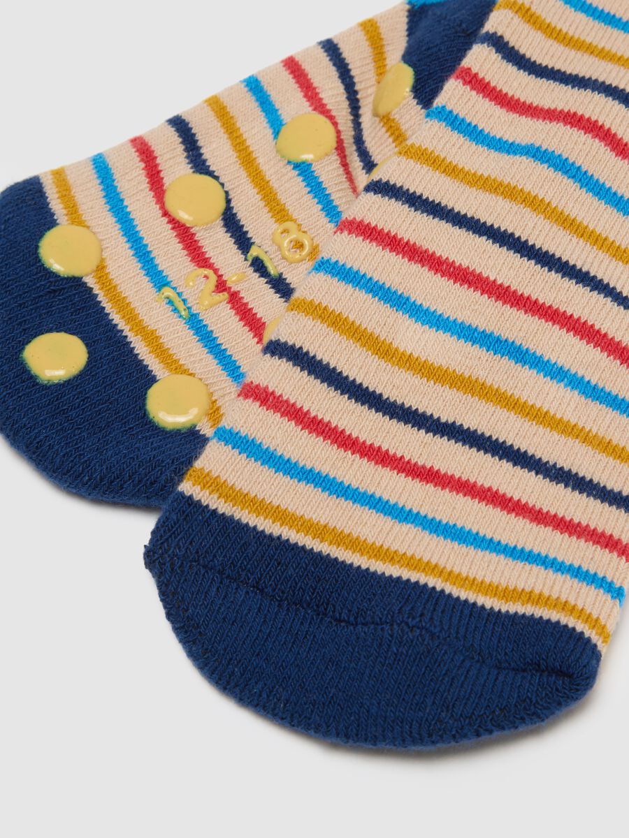 Multicolour baby socks twin pack in cotton blend_2
