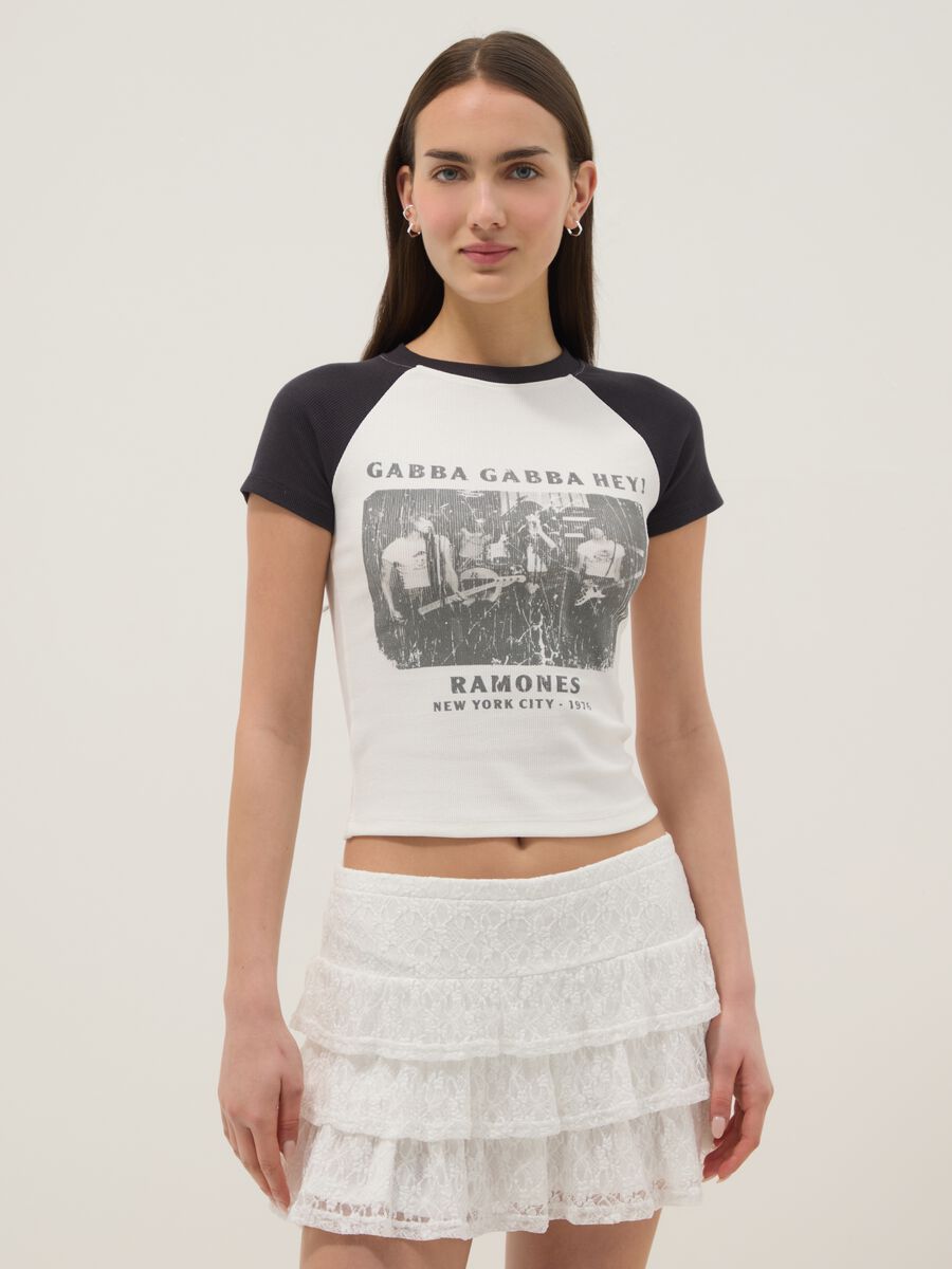 Multicolour fitted stretch cotton t-shirt_1