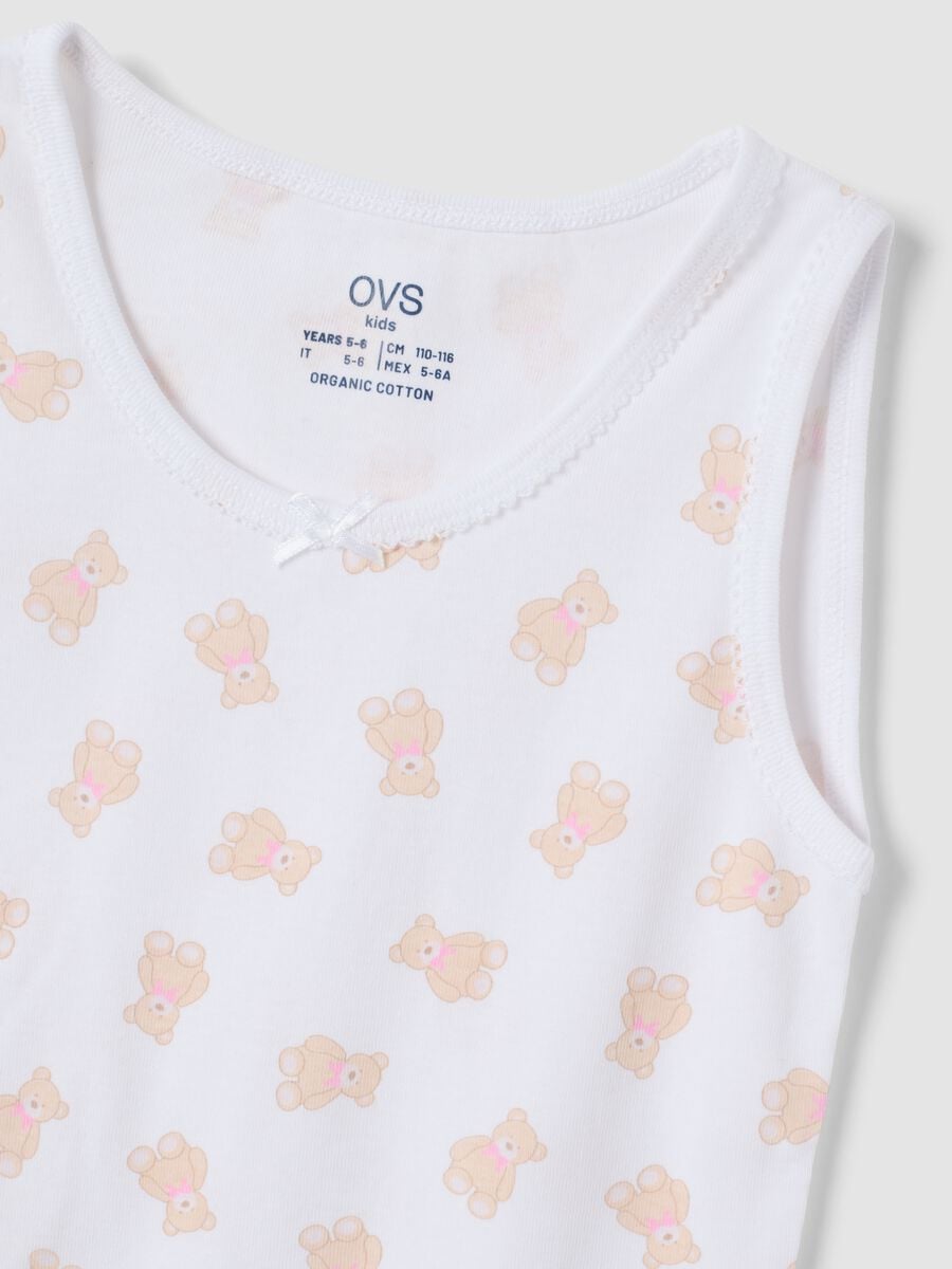 2-pack vests in white, light pink and light beige pure organic cotton, crew neck_2