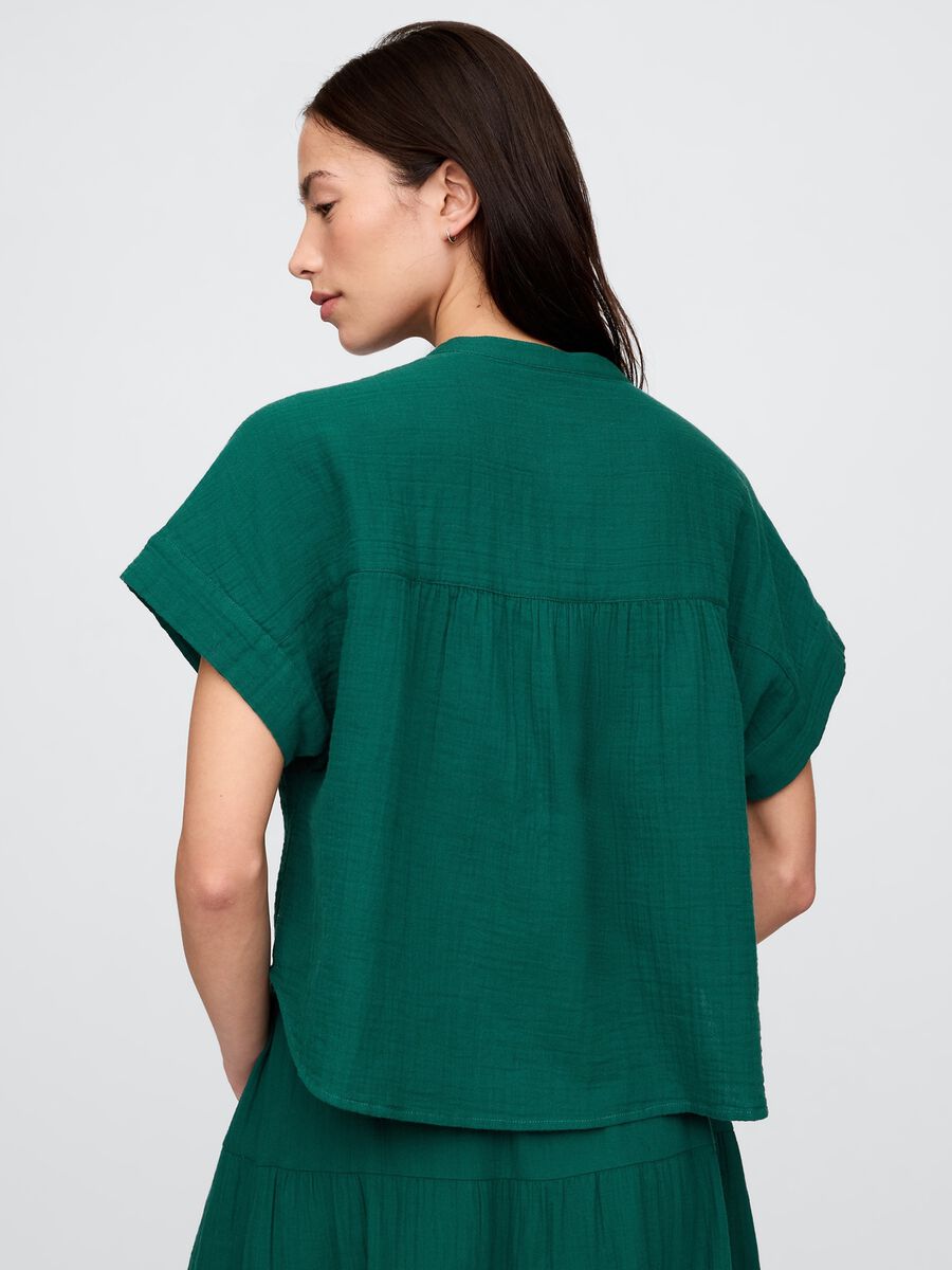 Camicia verde in cotone leggero_2