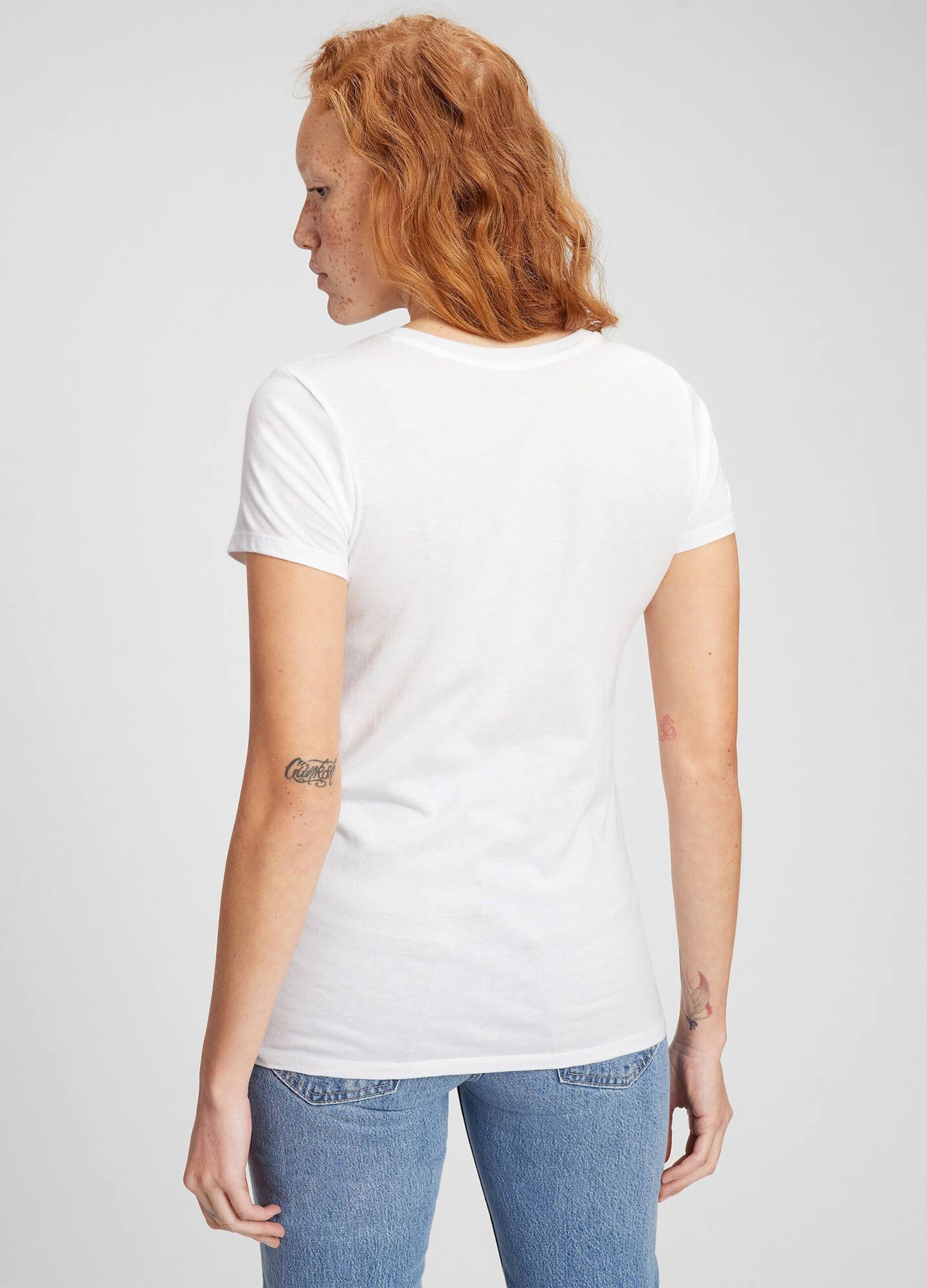 Twin-pack cotton and modal T-shirts