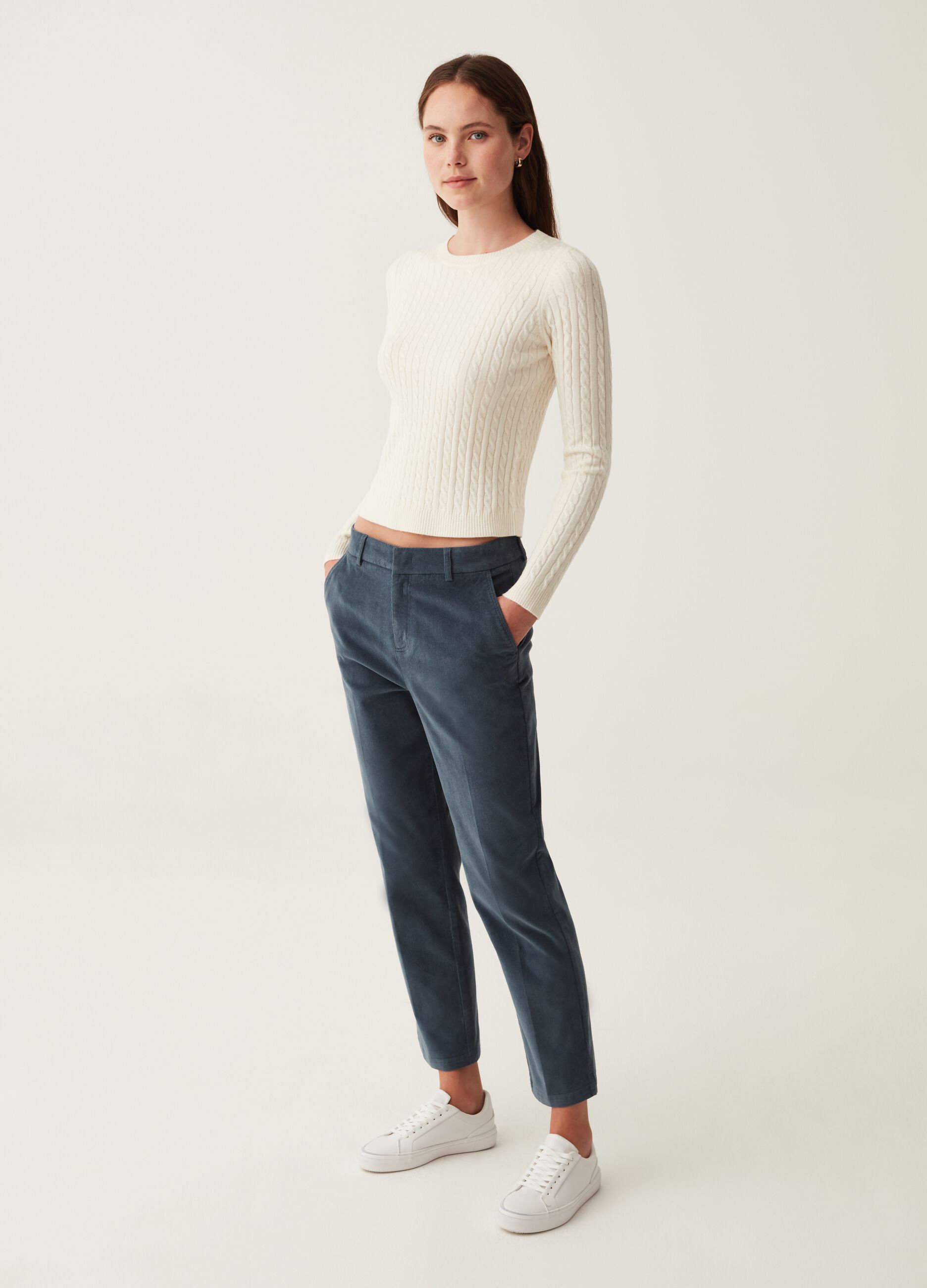 Pantalone chino in velluto_0