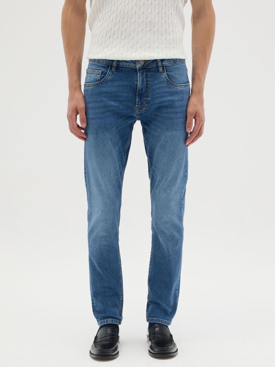 Blue Denim Skinny Fit Jeans_1