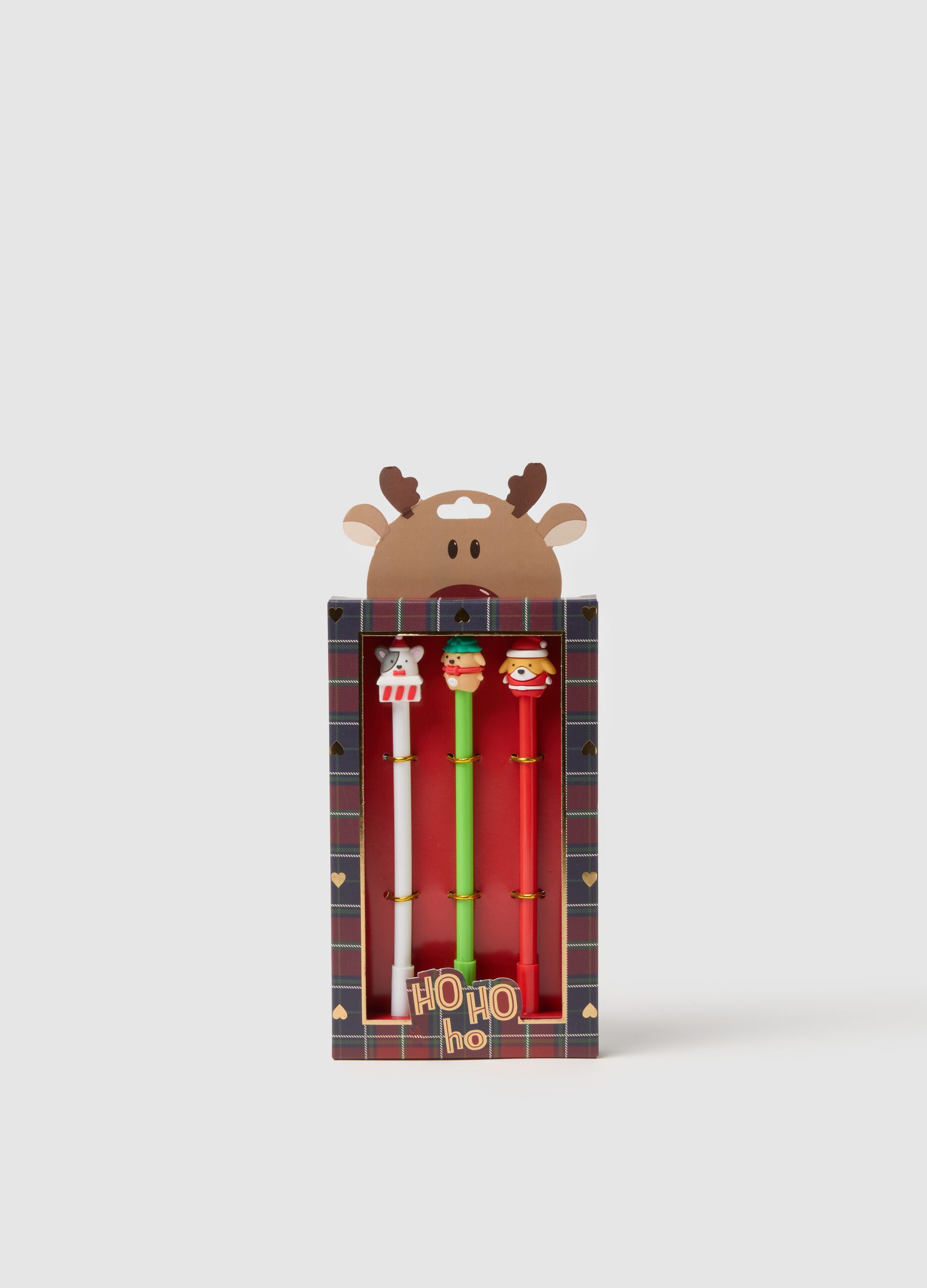 Multicolour Christmas Pen Tripack