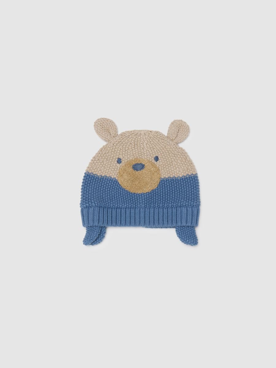 Newborn hat in pure multicoloured cotton_0