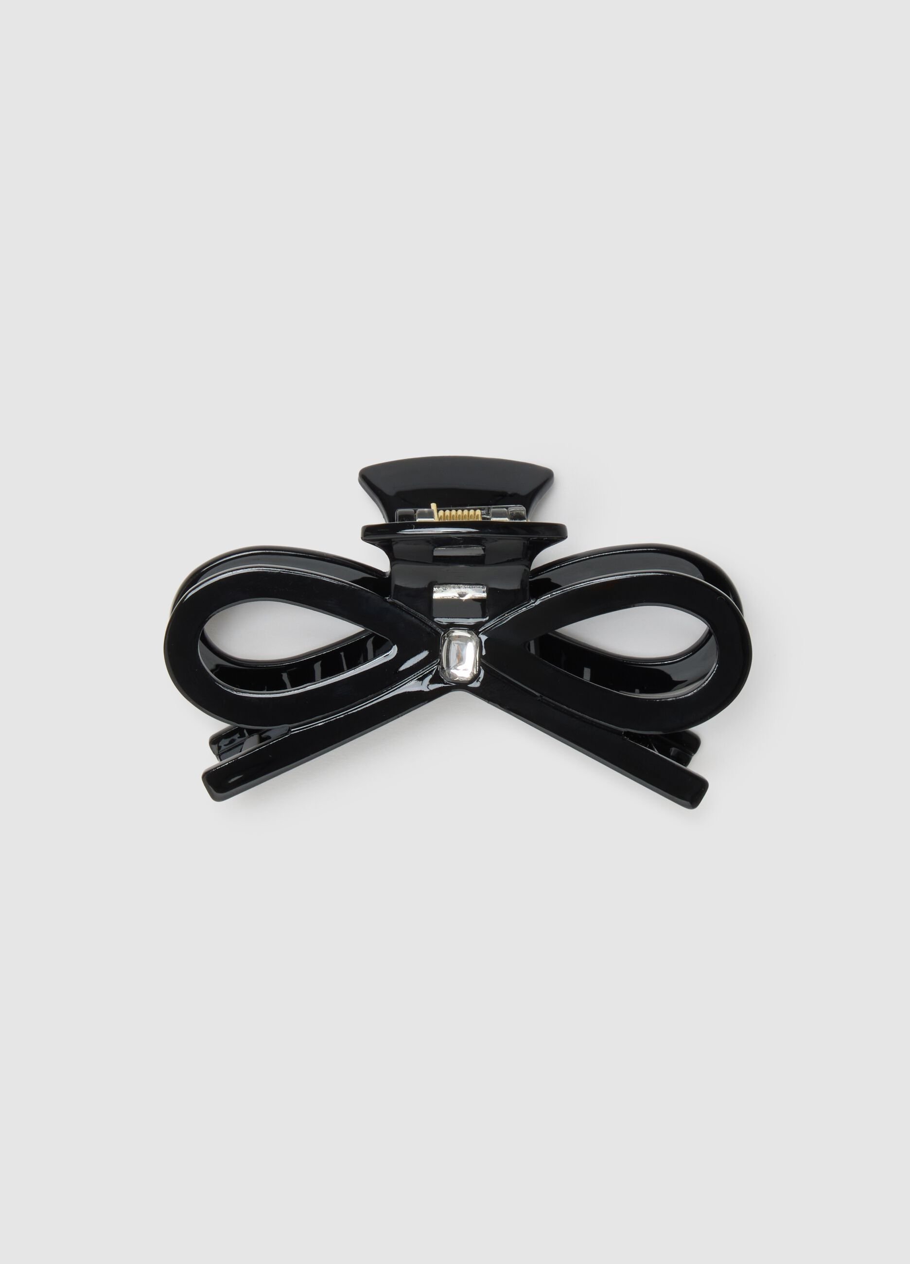 Women's Hair Clip in Glossy Black Steel