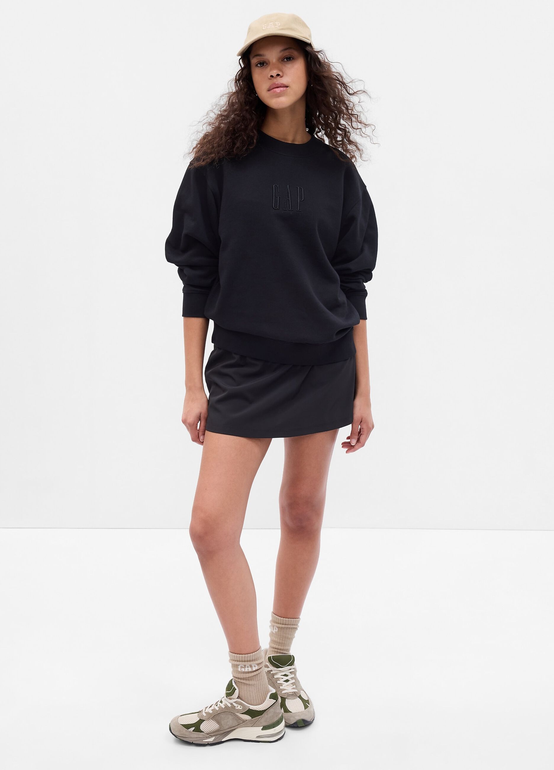 Ovs Felpa boyfriend fit con ricamo logo