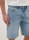 Light blue denim Bermuda shorts in pure cotton, regular fit_3