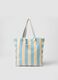 Multicolour striped pure cotton bag with sturdy handles_1