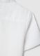 Boys' white linen-cotton blend regular fit shirt_3