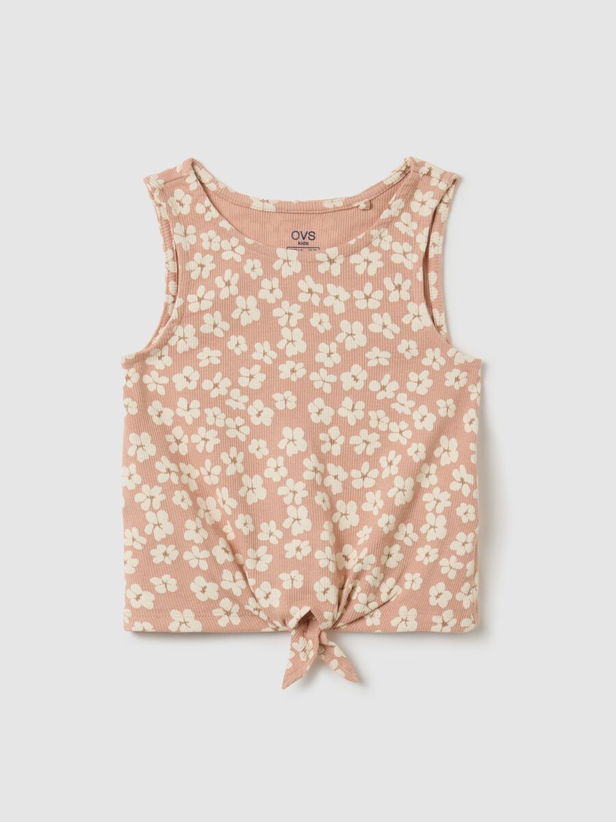 Girls' multicolour cotton top regular fit_0