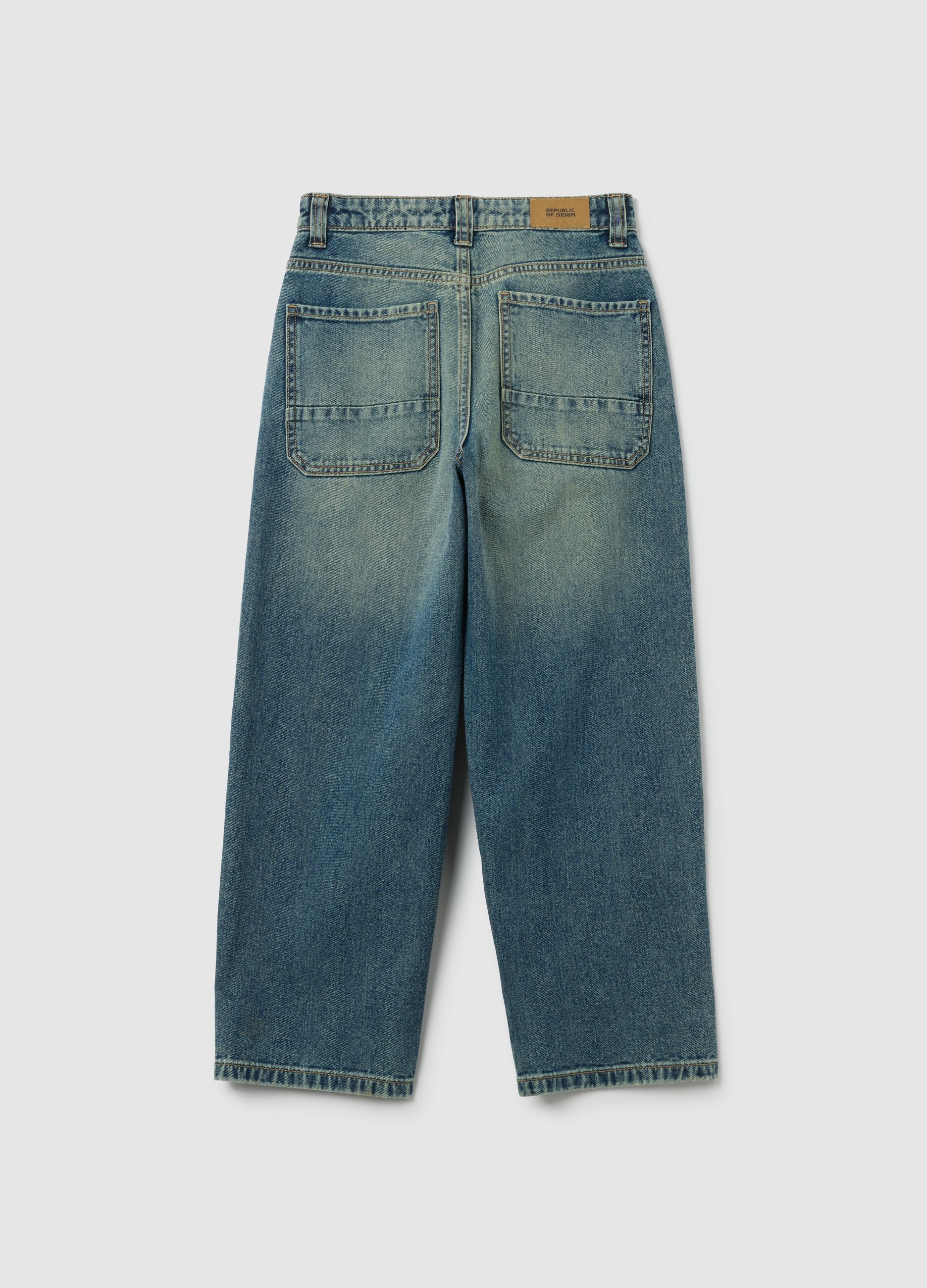 Boys' pure cotton denim regular fit jeans