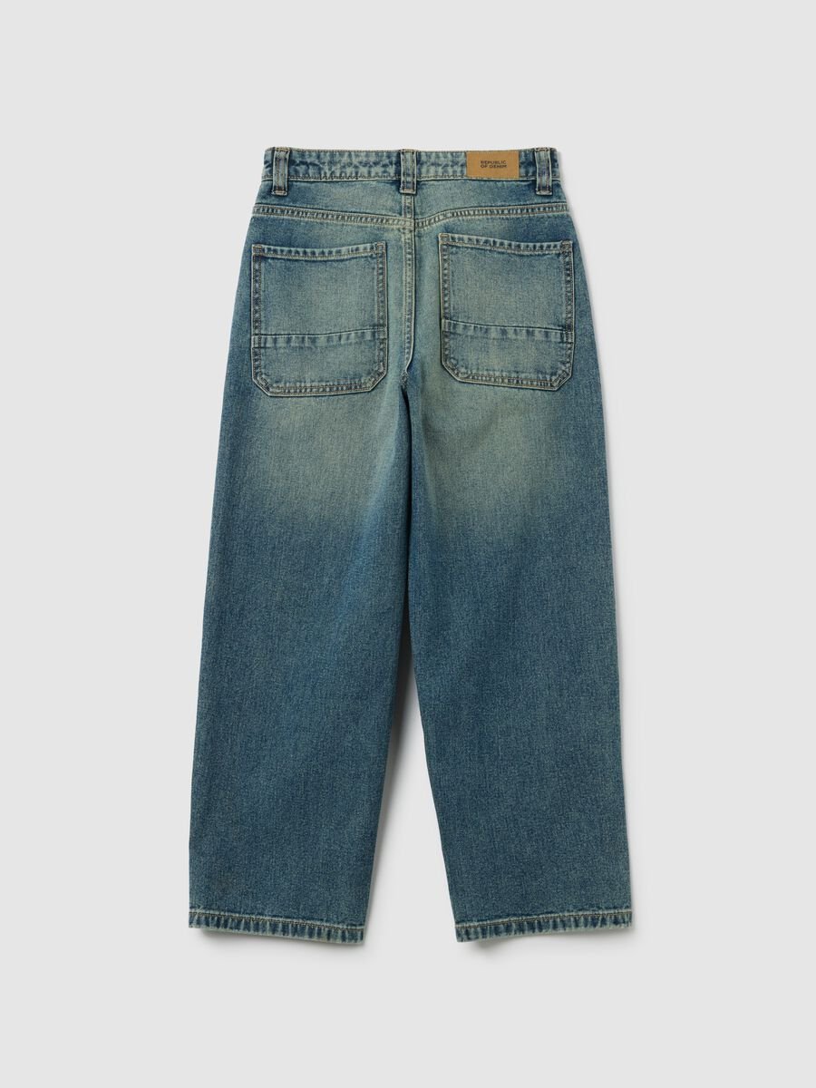 Boys' pure cotton denim regular fit jeans_4