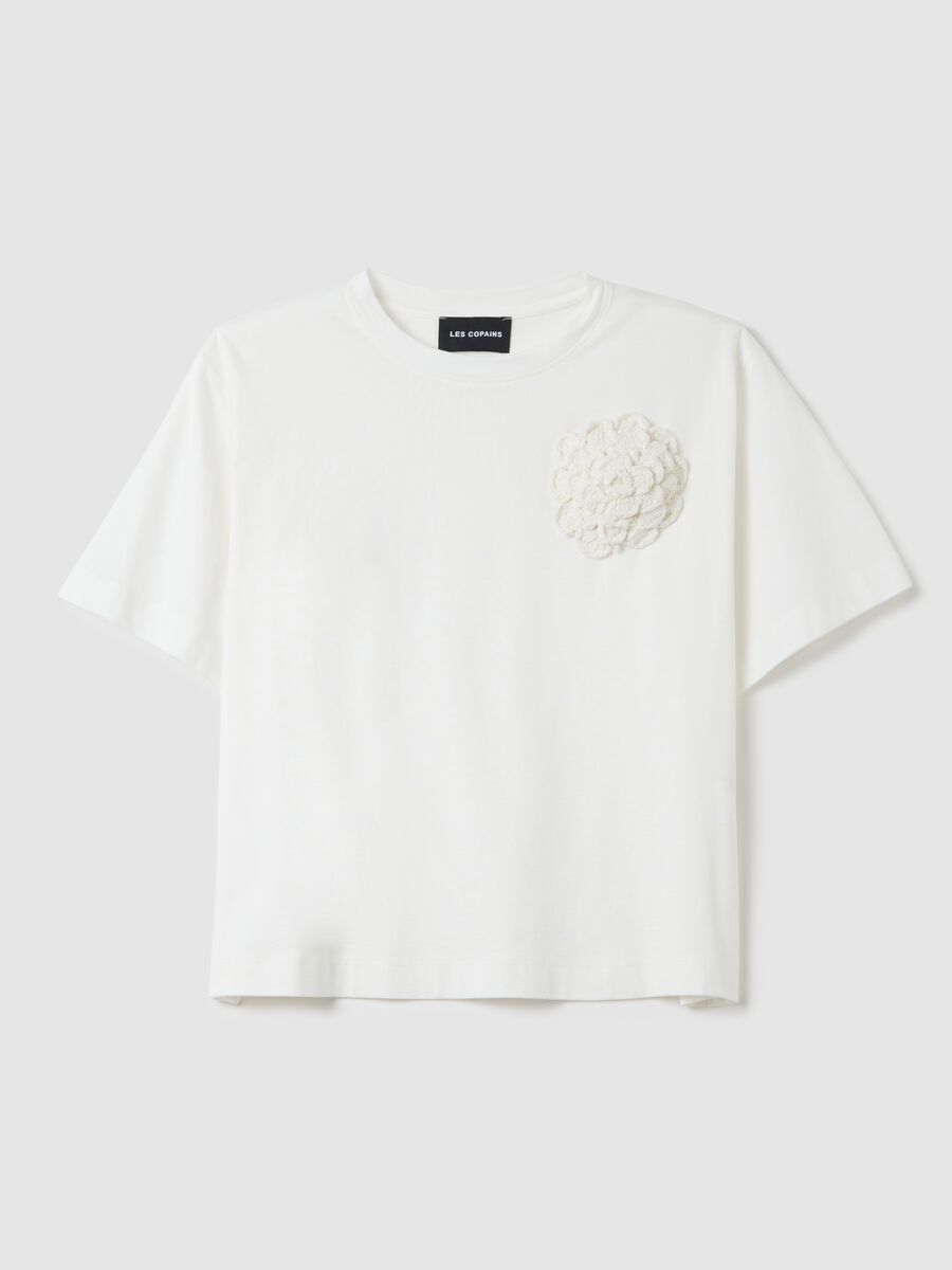 Women’s T-shirt in white 100% cotton with regular fit_4