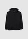 Black cotton boy's hoodie in regular fit_3