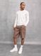 100% Linen Shorts in Mocha_5