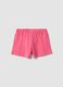 Girls&rsquo; pink pure cotton shorts, regular fit_1